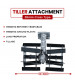 Balwaan Tiller Attachment 26mm Cross Type (Silver) 